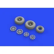 P-38F/G wheels for Tamiya, 1/48 - Eduard Accessories 648515 P-38F/G wheels for Tamiya, 1/48 - Eduard Accessories 648515