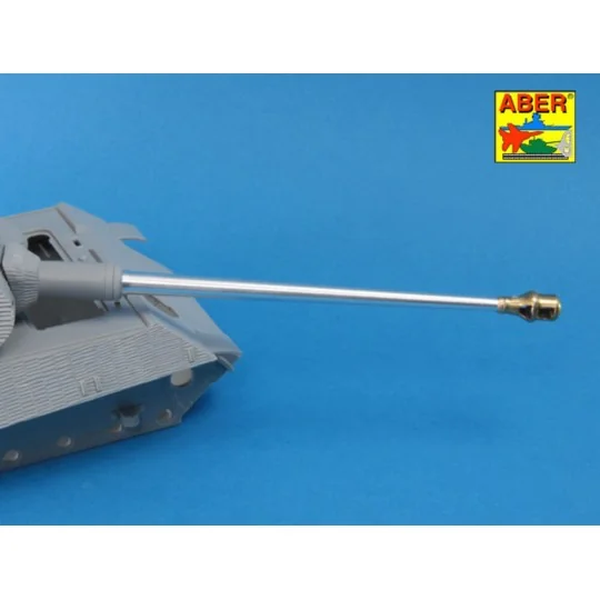 German 8, 8cm Kw.K 43 (L/71) gun used on Tiger B Porsche turret-ear...