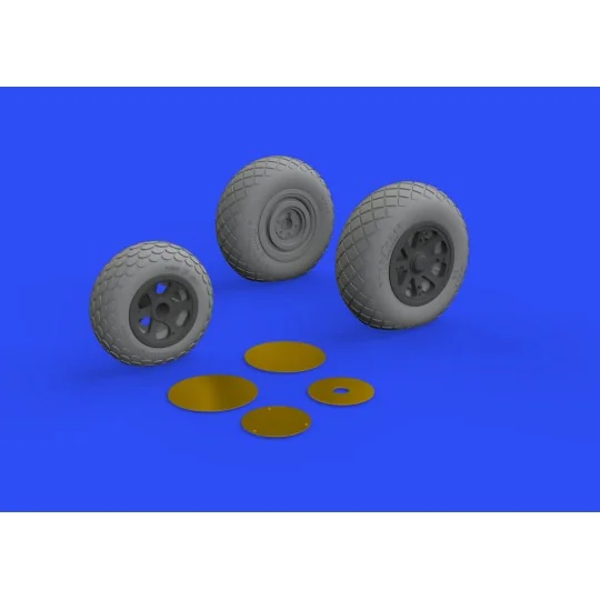 P-38F/G wheels for Tamiya - Eduard Accessories 648515