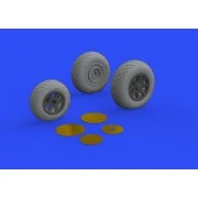 P-38F/G wheels for Tamiya, 1/48 - Eduard Accessories 648515 P-38F/G wheels for Tamiya, 1/48 - Eduard Accessories 648515