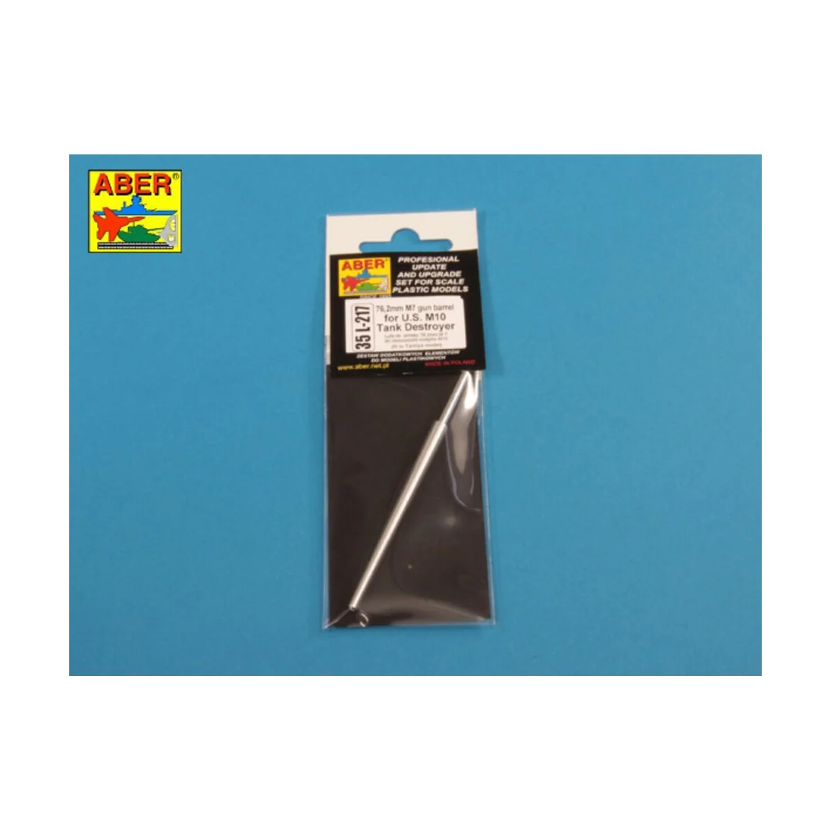 U.S. 76, 2 mm M7 gun Barrel for M10 Tank Destroyer, 1/35 - Aber Mod...