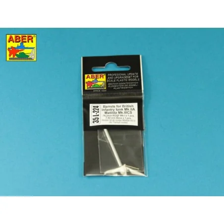 Barrel ROQF Mk.I 76, 2mm for Matilda Mk.IIICS with Besa MG barrel, ...