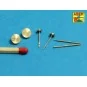 Set of 2 barrels for Soviet 7, 62mm DT, 1/35 - Aber Models 35 L-223