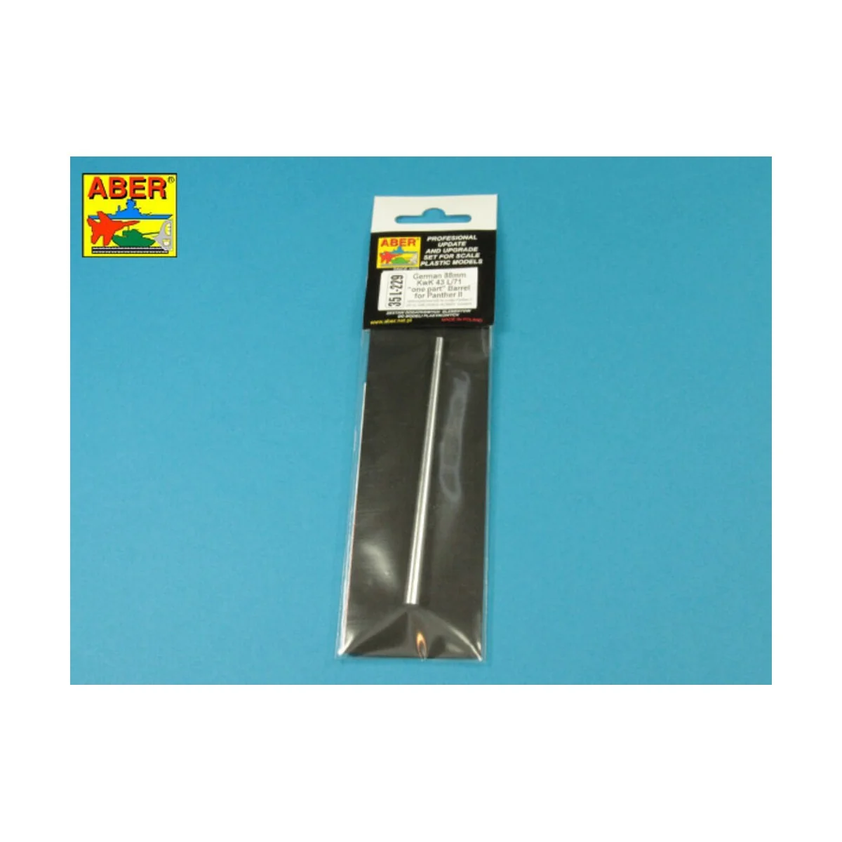 Germ.88 mm Kw.K. 43 L/91 Barrel for Panther II, 1/35 - Aber Models ...