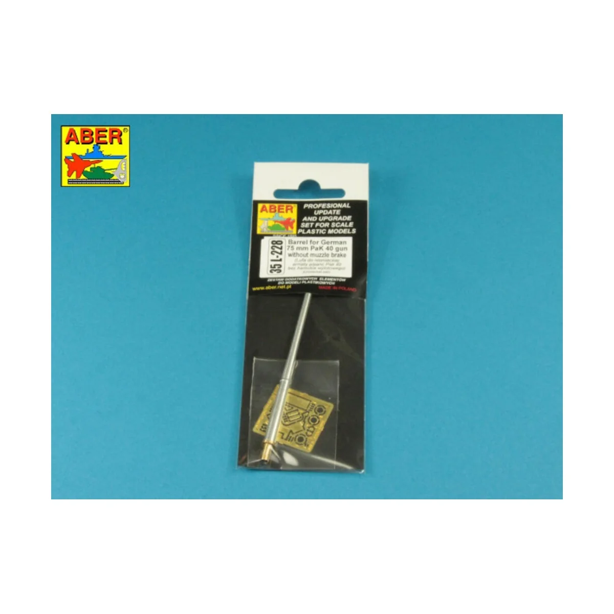 Barrel for German 75mm PaK 40 gun without muzzle brake, 1/35 - Aber...