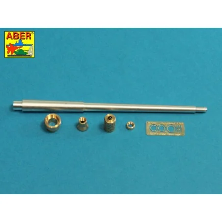 10, 5cm KwK L/70 barrel with perforated muzzle brake for German Pz....