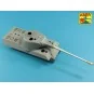10, 5cm KwK L/70 barrel with double baffle muzzle brake for German ...