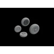 F-104 wheels late for Kinetic, 1/48 - Eduard Accessories 648524