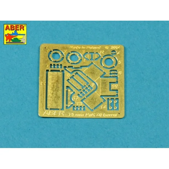 Barrel for German 75mm PaK 40 gun without muzzle brake, 1/35 - Aber...