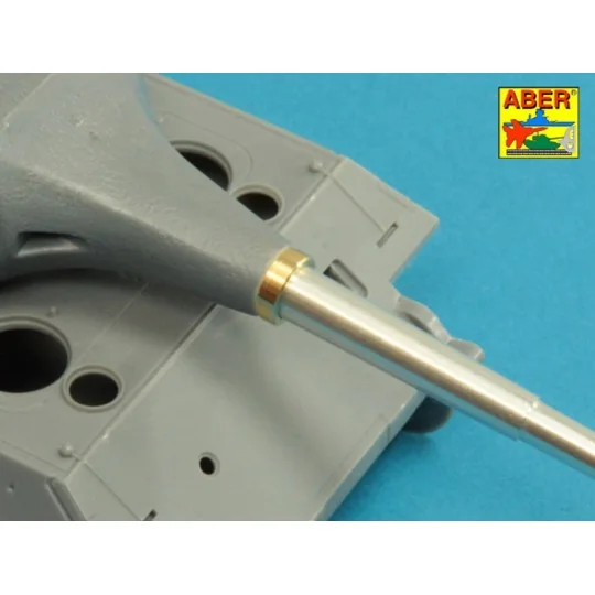 10, 5cm KwK L/70 barrel with perforated muzzle brake for German Pz....