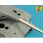 10, 5cm KwK L/70 barrel with perforated muzzle brake for German Pz....