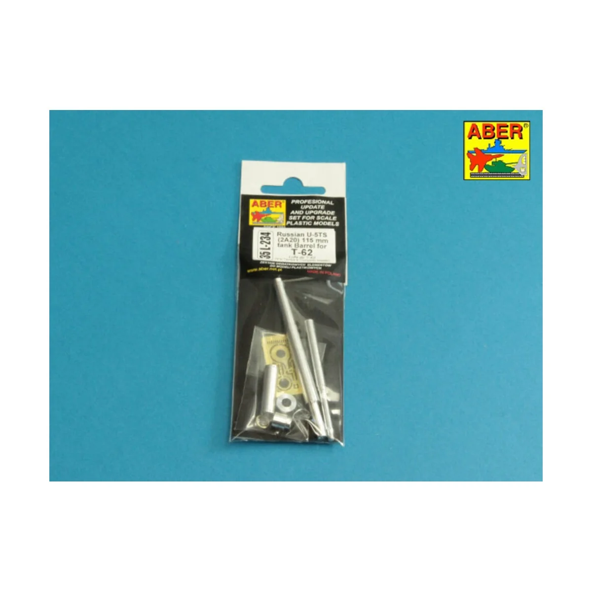 Russian U-5TS (2A20) 115mm tank barrel for T-62, 1/35 - Aber Models...