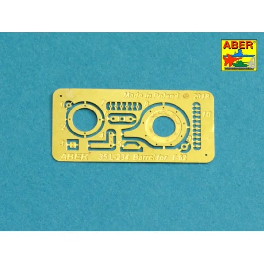 Russian U-5TS (2A20) 115mm tank barrel for T-62, 1/35 - Aber Models...