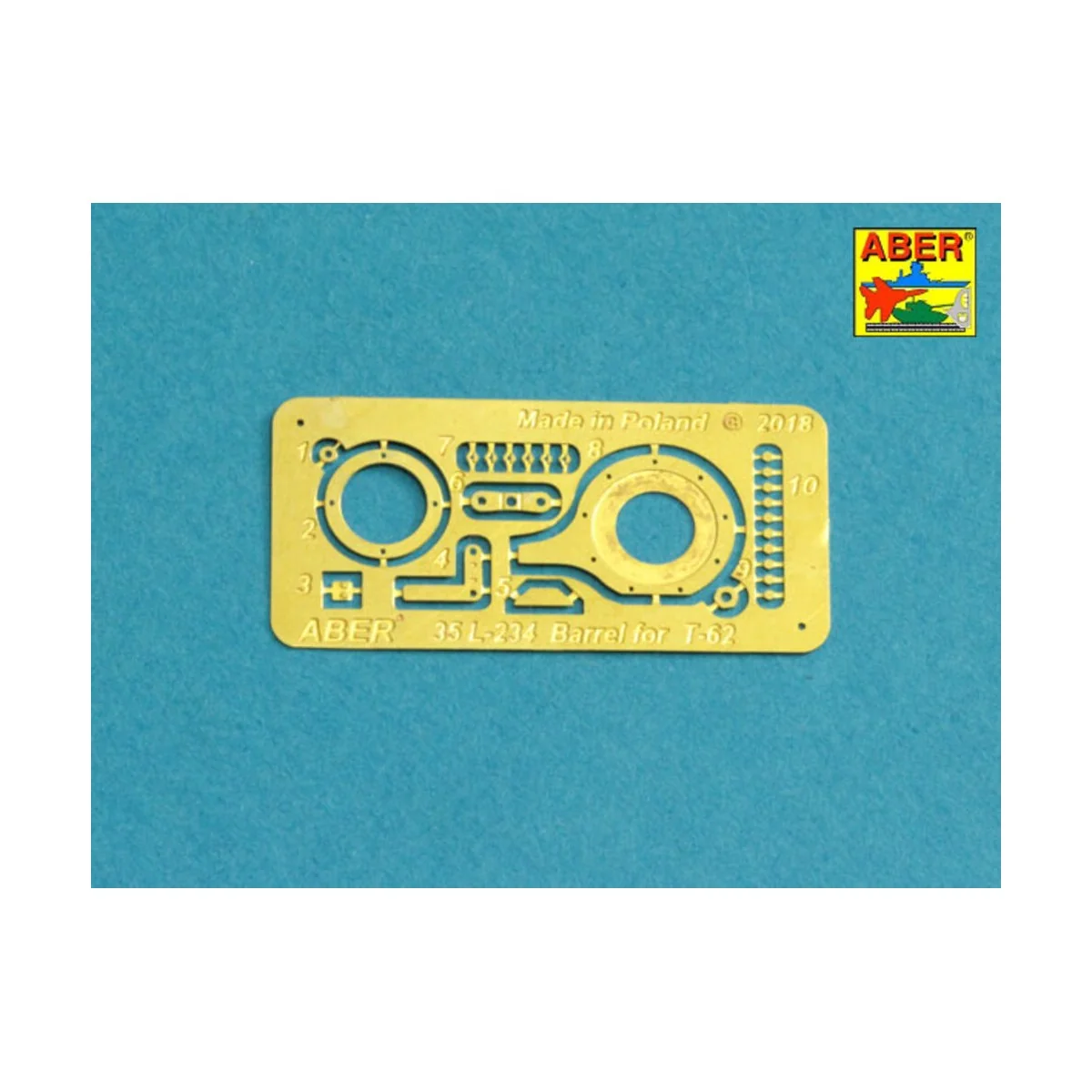 Russian U-5TS (2A20) 115mm tank barrel for T-62, 1/35 - Aber Models...