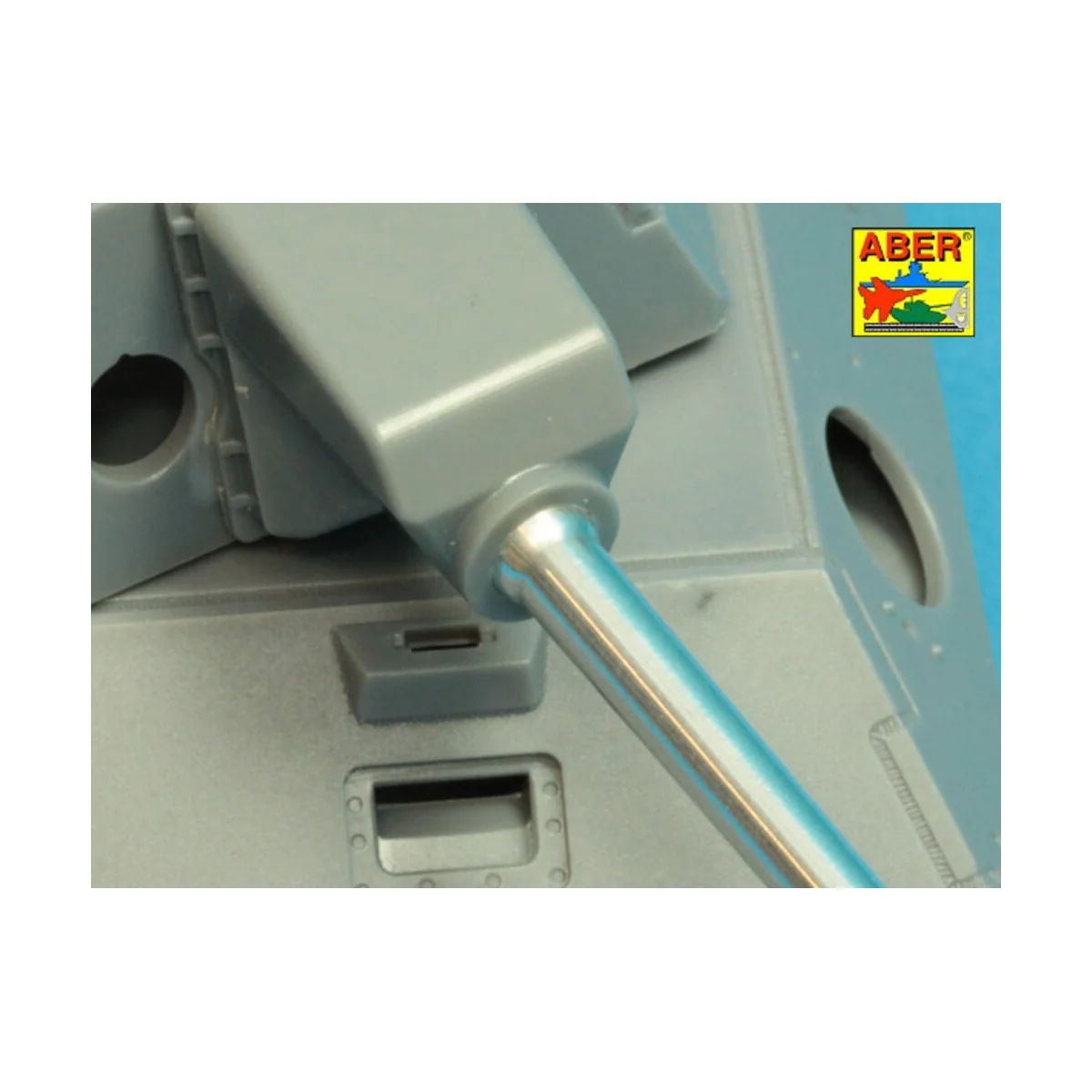 7, 5cm gun barrel with single baffle muzzle brake for German Tank V...