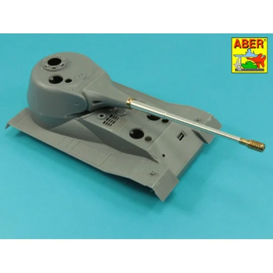 10, 5cm KwK L/70 barrel with perforated muzzle brake for German Pz....