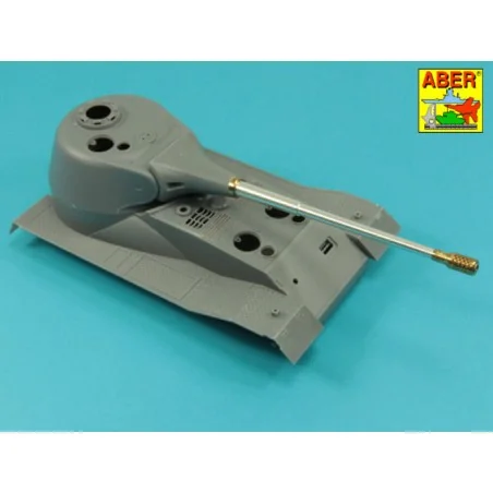 10, 5cm KwK L/70 barrel with perforated muzzle brake for German Pz....