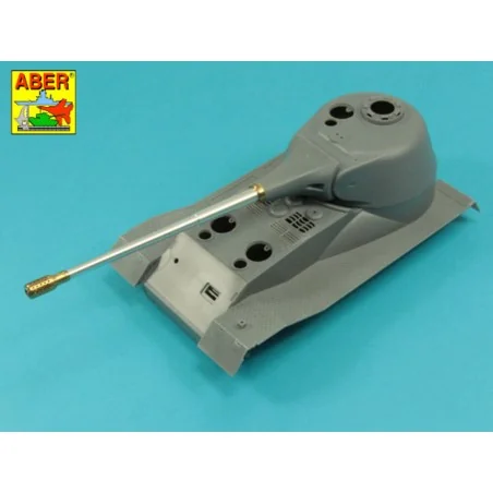 10, 5cm KwK L/70 barrel with perforated muzzle brake for German Pz....