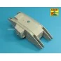 Barrels for British WWI Tank Mk.I Male - 6 pdr. gun x 2 & 8mm Hotch...