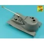 10, 5cm KwK L/70 barrel with perforated muzzle brake for German Pz....