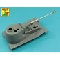 10, 5cm KwK L/70 barrel with perforated muzzle brake for German Pz....