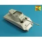 U.S 90 mm M3 barrel with thread protector for tank destroyer M36B1,...