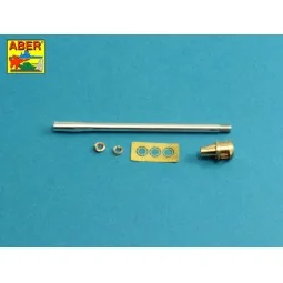 U.S 90 mm M3 barrel with muzzle brake for T26E3, Pershing, 1/35 - A... 2
