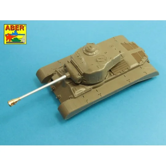 U.S 90 mm M3 barrel with muzzle brake for T26E3, Pershing, 1/35 - A...