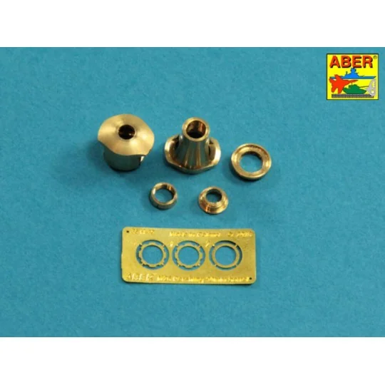 U.S 90 mm M3 barrel with muzzle brake for T26E3, Pershing, 1/35 - A...