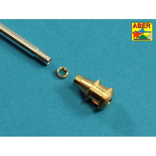 U.S 90 mm M3 barrel with muzzle brake for T26E3, Pershing, 1/35 - A...