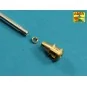 U.S 90 mm M3 barrel with muzzle brake for T26E3, Pershing, 1/35 - A...