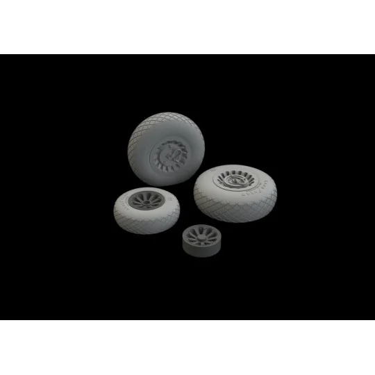 A-26/B-26 Invader wheels for ICM, 1/48 - Eduard Accessories 648534