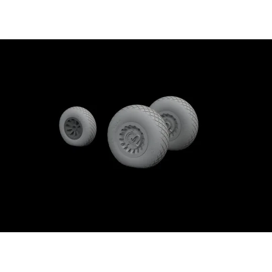 A-26/B-26 Invader wheels for ICM, 1/48 - Eduard Accessories 648534