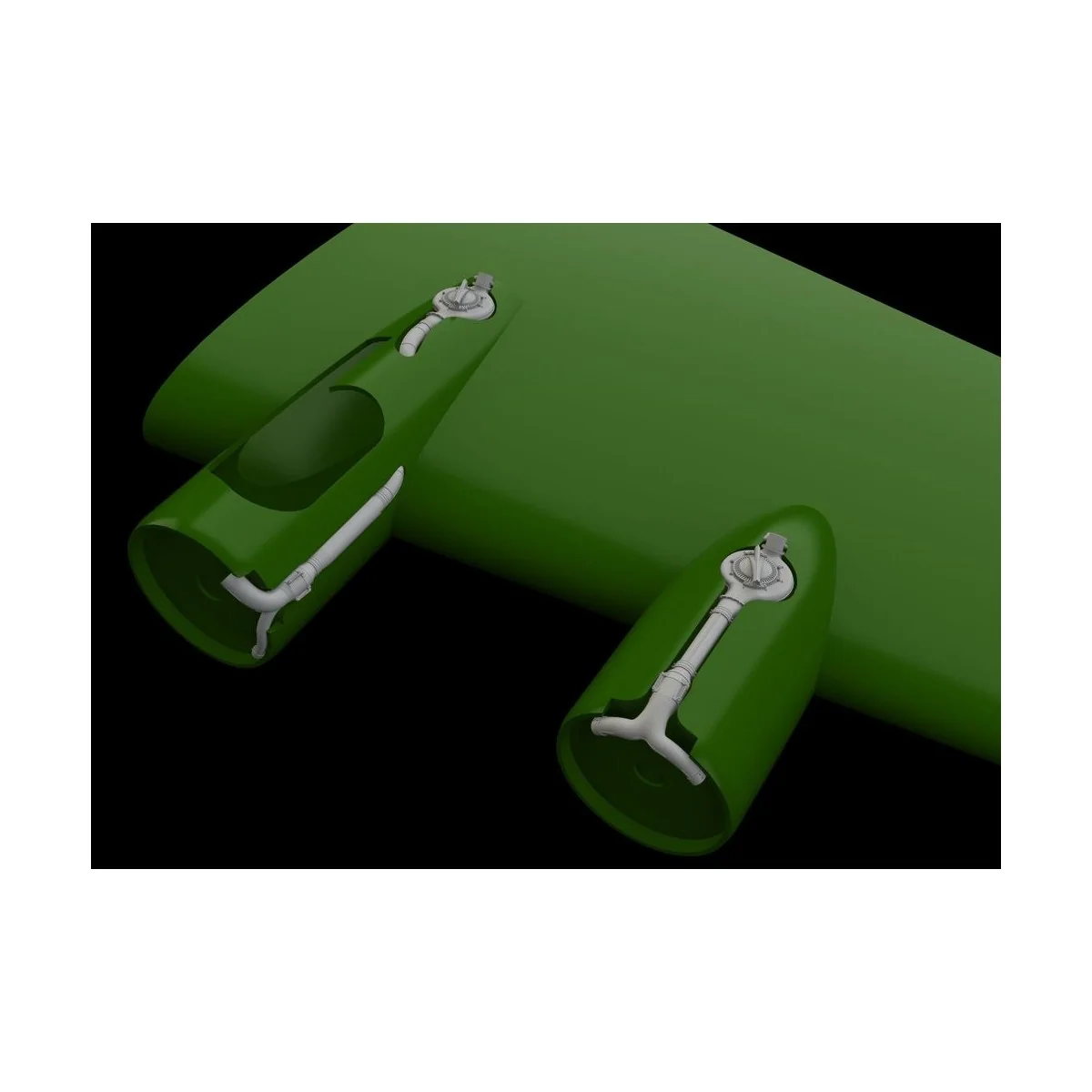 B-17G superchargers for HKM, 1/48 - Eduard Accessories 648536