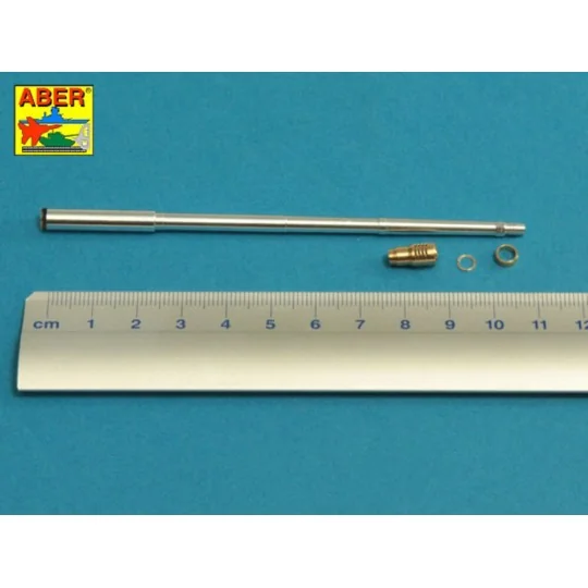 7, 5cm/5, 5cm Pak 41 L/57 gun barrel with muzzle brake for German T...