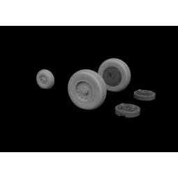Mirage IIIC wheels for Eduard, 1/48 - Eduard Accessories 648541