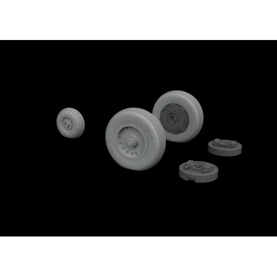 Mirage IIIC wheels for Eduard - Eduard Accessories 648541