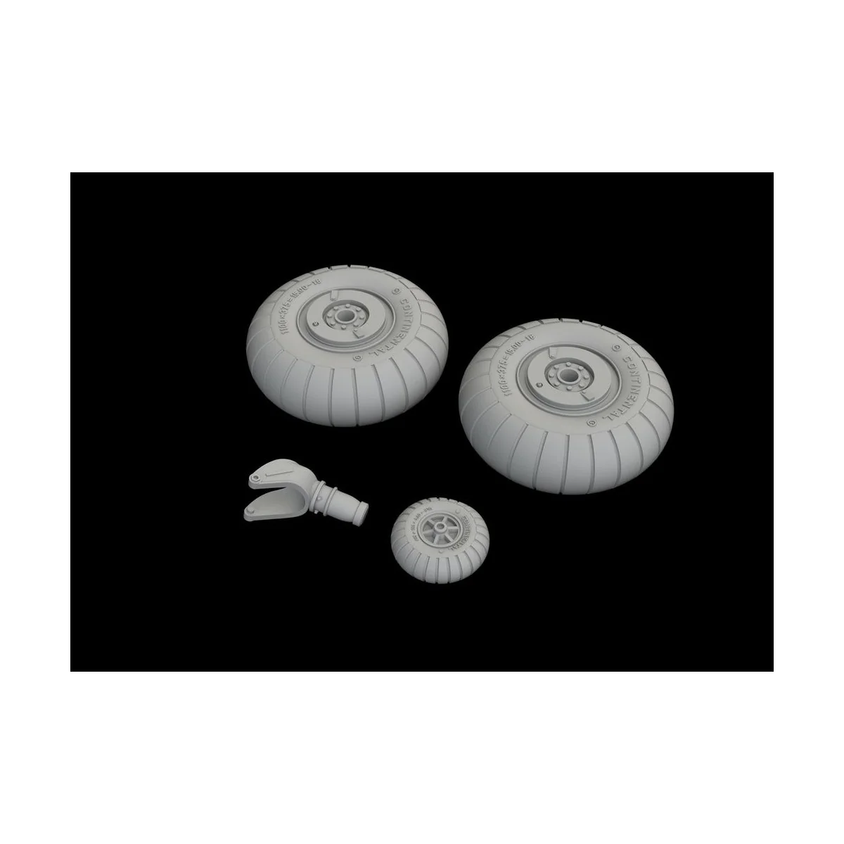 He 111 early wheels for ICM - Eduard Accessories 648542