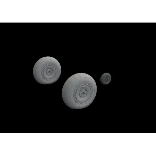 He 111 wheels late for ICM, 1/48 - Eduard Accessories 648543