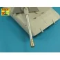 150mm Barrel with muzzle brake for German E-100 Heavy Tank Krupp Tu...