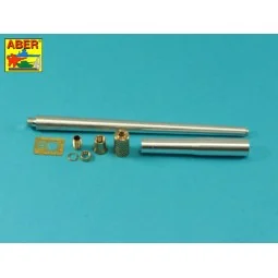 Barrel with muzzle brake for German Krupp 12, 8cm PAK 44 Anti-Tank ... 2