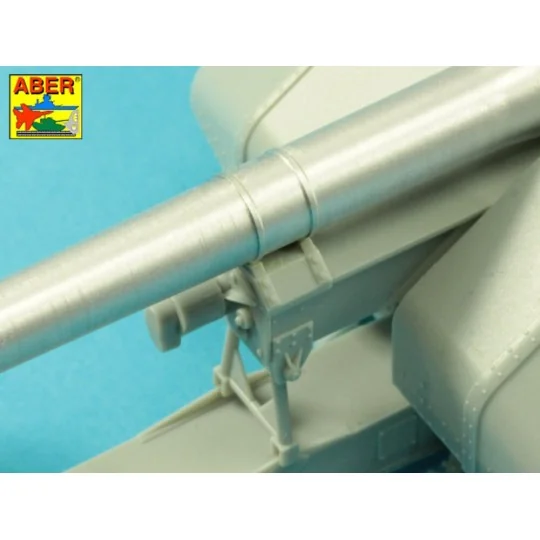 Barrel with muzzle brake for German Krupp 12, 8cm PAK 44 Anti-Tank ...