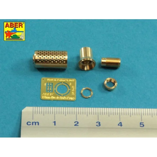 Muzzle brake fit to barrel for Krupp 12, 8cm PAK 44 Anti-Tank Gun (...