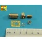Muzzle brake fit to barrel for Krupp 12, 8cm PAK 44 Anti-Tank Gun (...