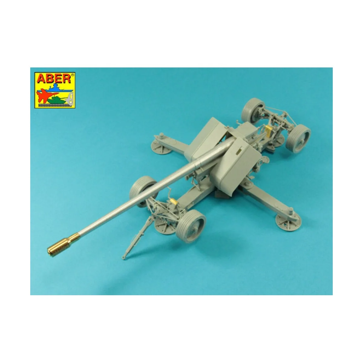 Barrel with muzzle brake for German Krupp 12, 8cm PAK 44 Anti-Tank ...