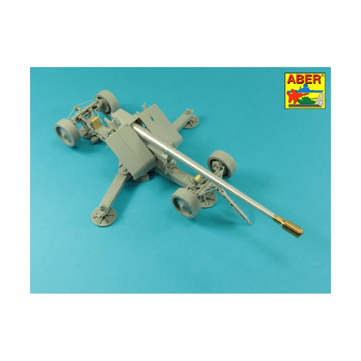 Barrel with muzzle brake for German Krupp 12, 8cm PAK 44 Anti-Tank ...
