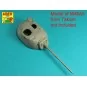 105 mm M-68 barrel with thermal shroud for M48A5 Tank, 1/35 - Aber ...