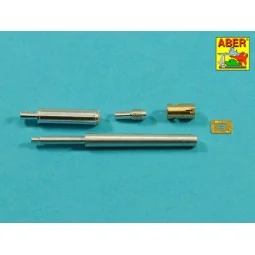90 mm M-36 tank barrel cyrindrical Muzzle Brake with mantlet cover ... 2