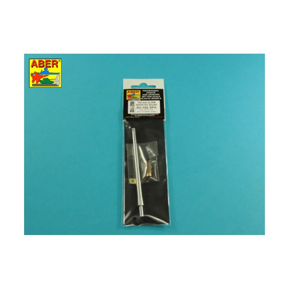 122 mm D-25S barrel for Soviet SU-102, 1/35 - Aber Models 35 L-290
