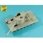 90 mm M-36 tank barrel cyrindrical Muzzle Brake with mantlet cover ...